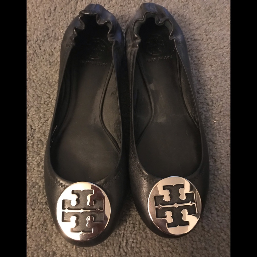 BRAND NEW - Tory Burch Reva Black Ballet Flats 9M